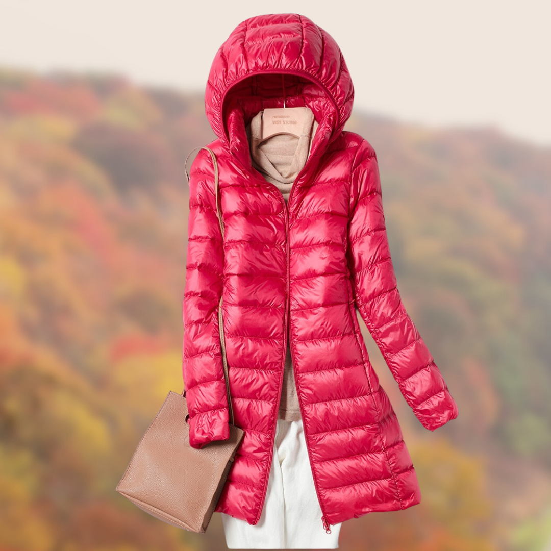 Womens Parka Jacket Water Repellent Slim Fit