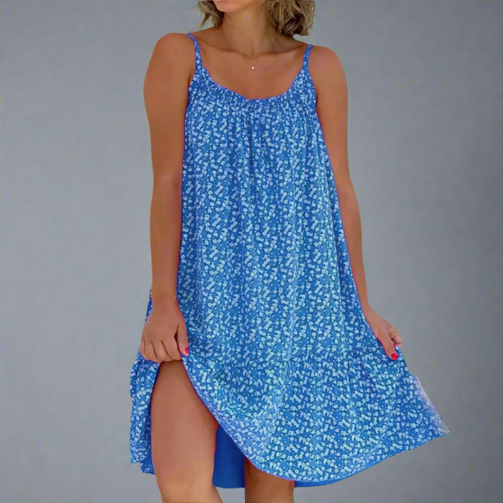 Womens Sundress Floral Pattern Sleeveless Fit