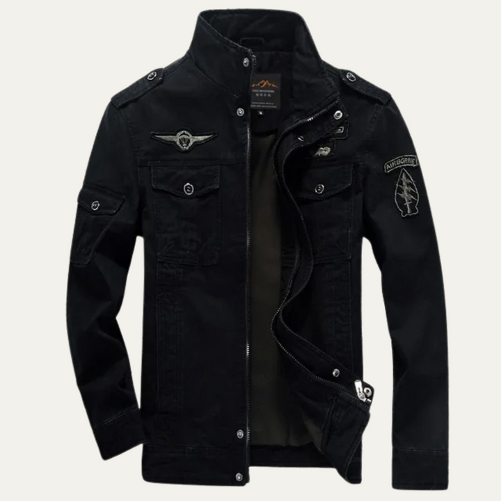 Mens Cargo Jacket Cotton Pockets Trendy Fit