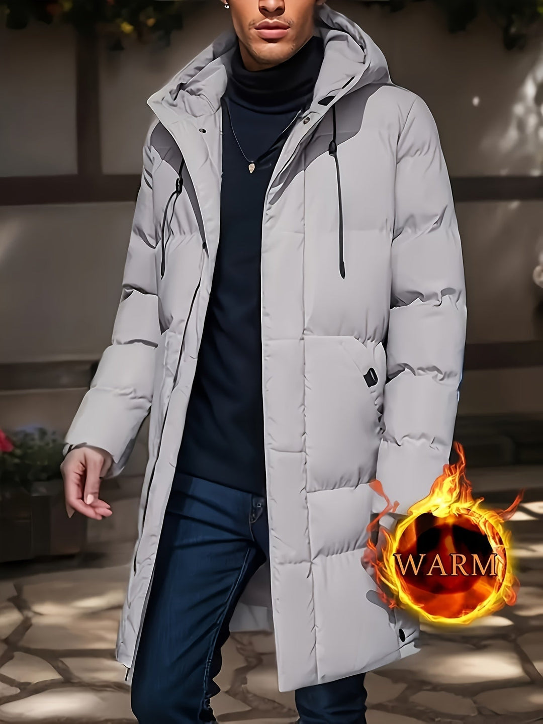 Mens Fleece Jacket with Collar Casual Fit