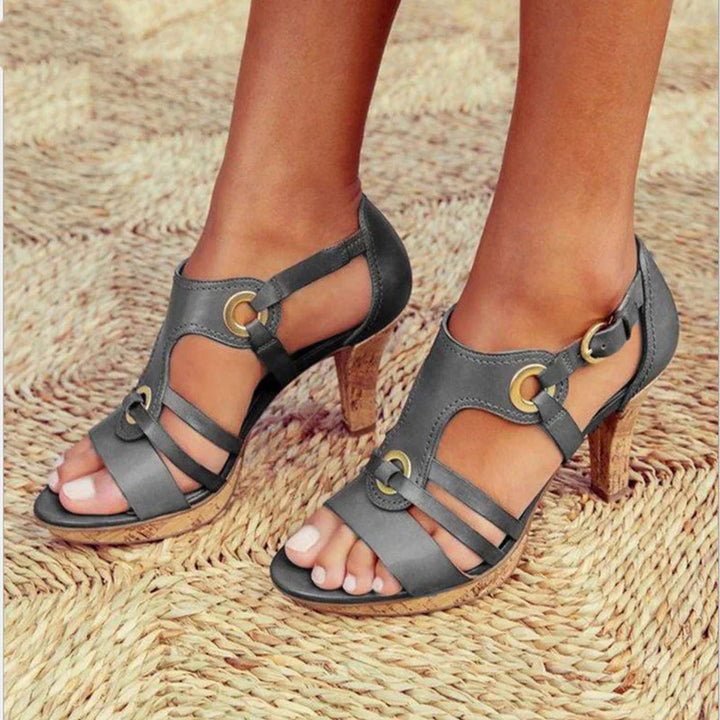 Womens High Heels with Ankle Strap Elegant Style