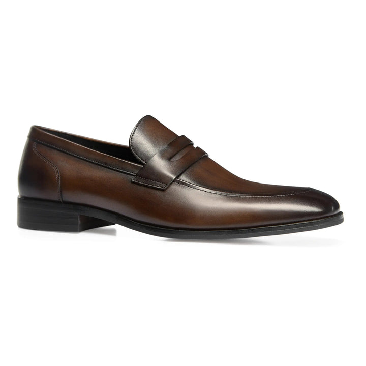 Mens Penny Loafers Leather Classic Slip-On