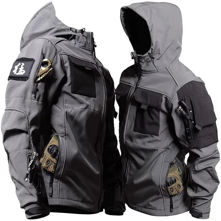 Mens Waterproof Hoodie Jacket Military Style