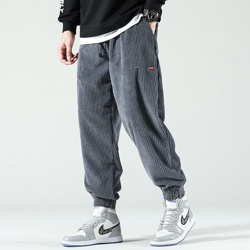 Mens Corduroy Casual Pants Comfortable Fit