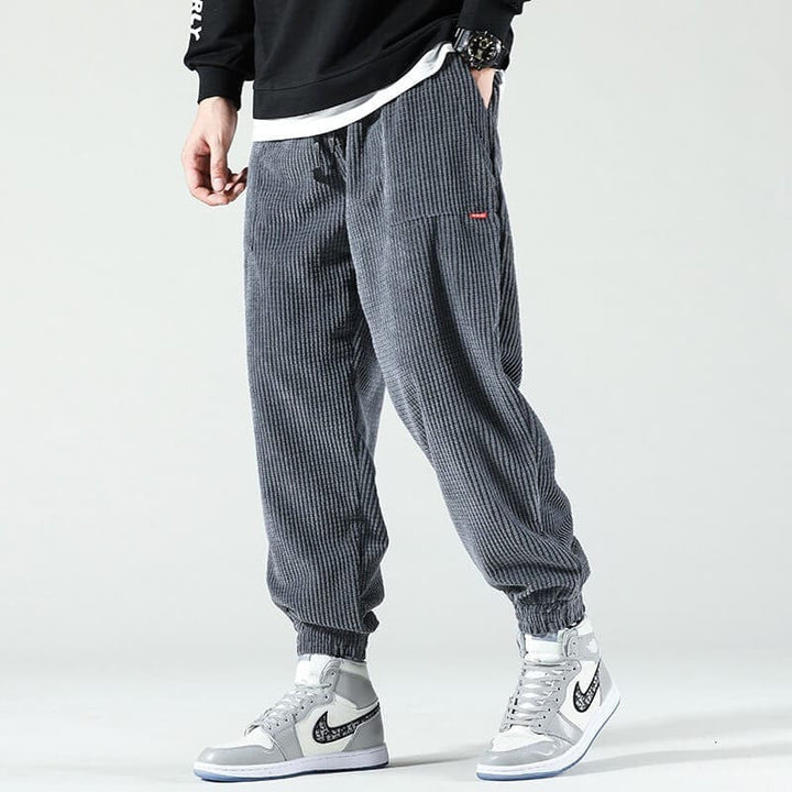 Mens Corduroy Casual Pants Comfortable Fit