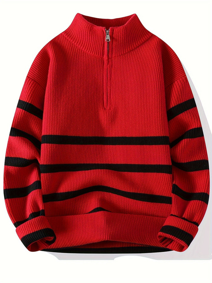 Unisex Crew Neck Wool Blend Sweater Warm Fit - BritishMode