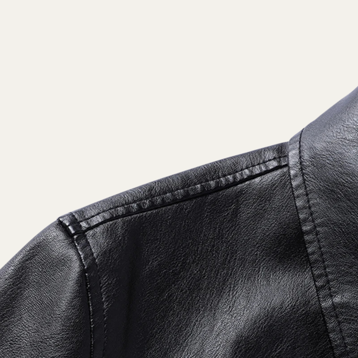 Mens Faux Leather Jacket Smart Casual Fit