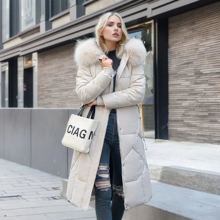 Womens Winter Coat Wool Blend Relaxed Fit