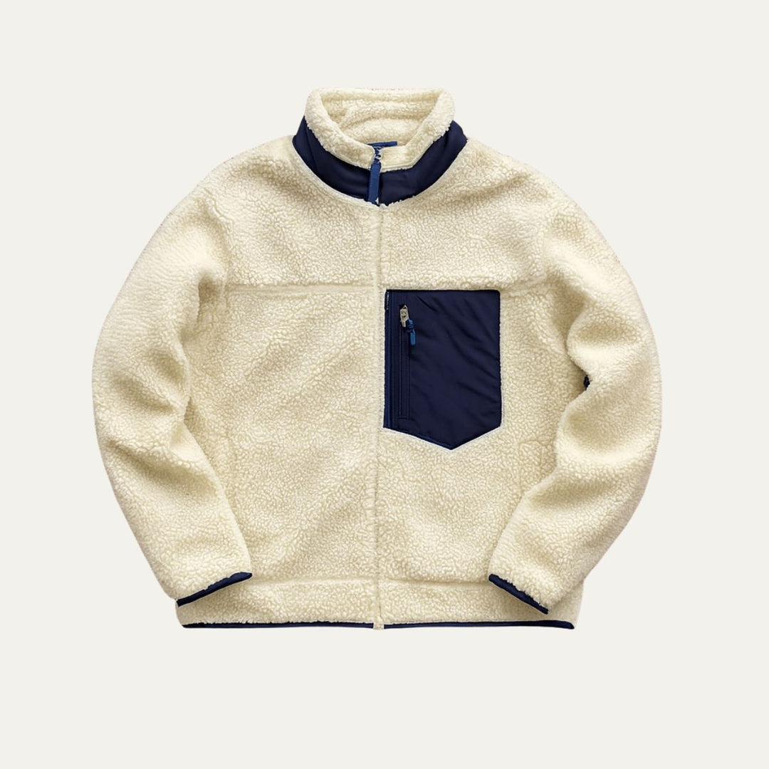 Mens Sherpa Fleece Jacket Full Zip Teddy Style - BritishMode