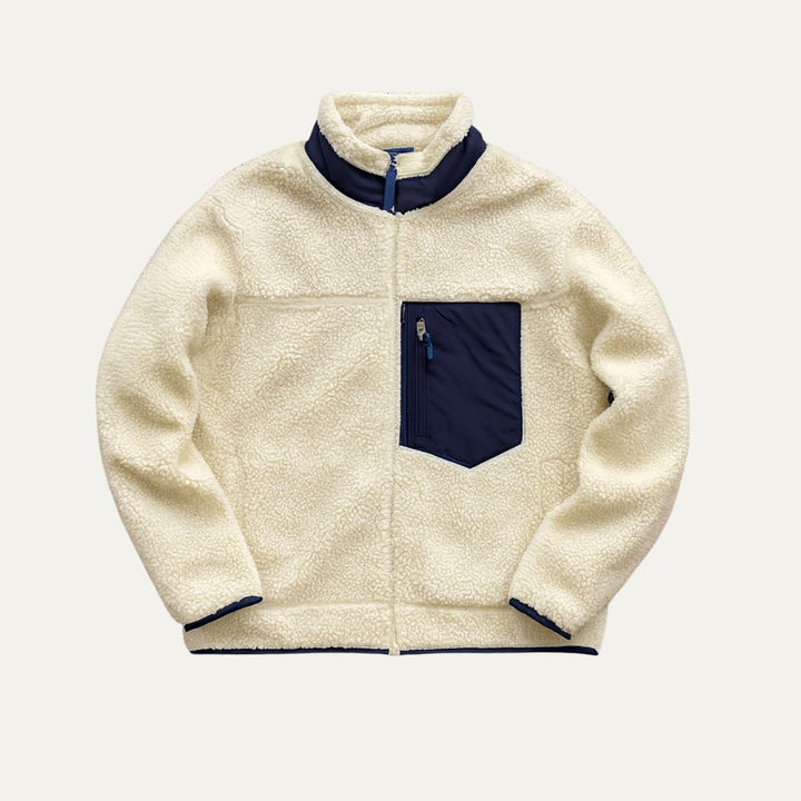 Mens Sherpa Fleece Jacket Full Zip Teddy Style - BritishMode