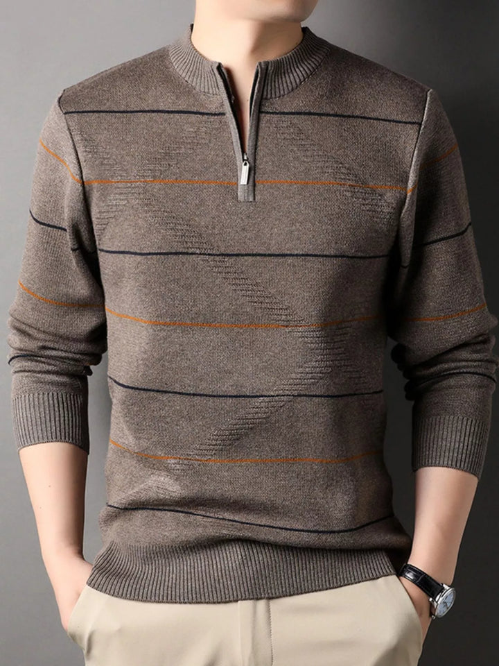 Mens Sweater Pullover Patterned Classic Fit
