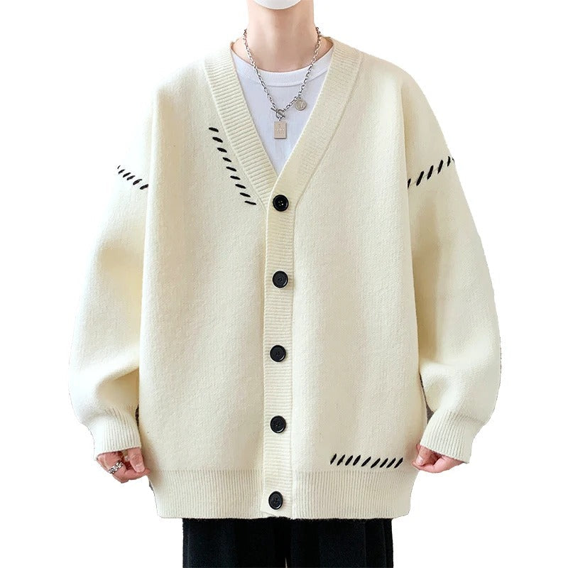 Womens Cable Knit Sweater Soft Fabric Decorative Stitching - BritishMode