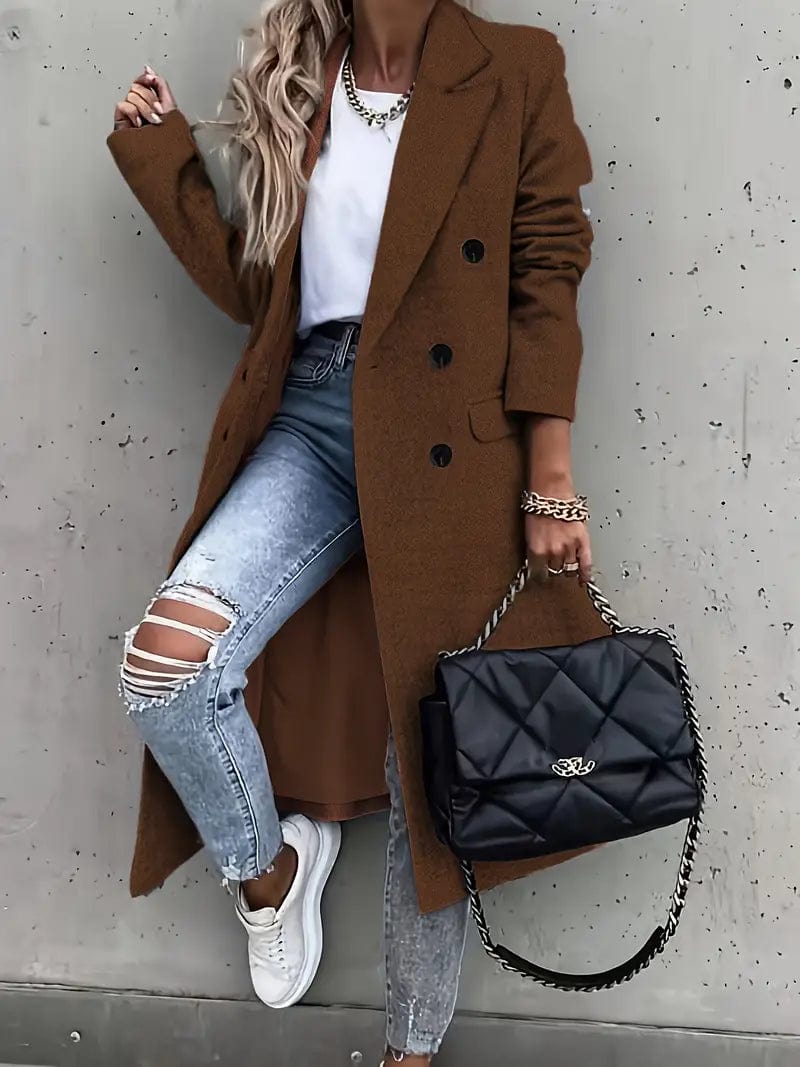 Womens Trench Coat Warm Classic Fit - BritishMode
