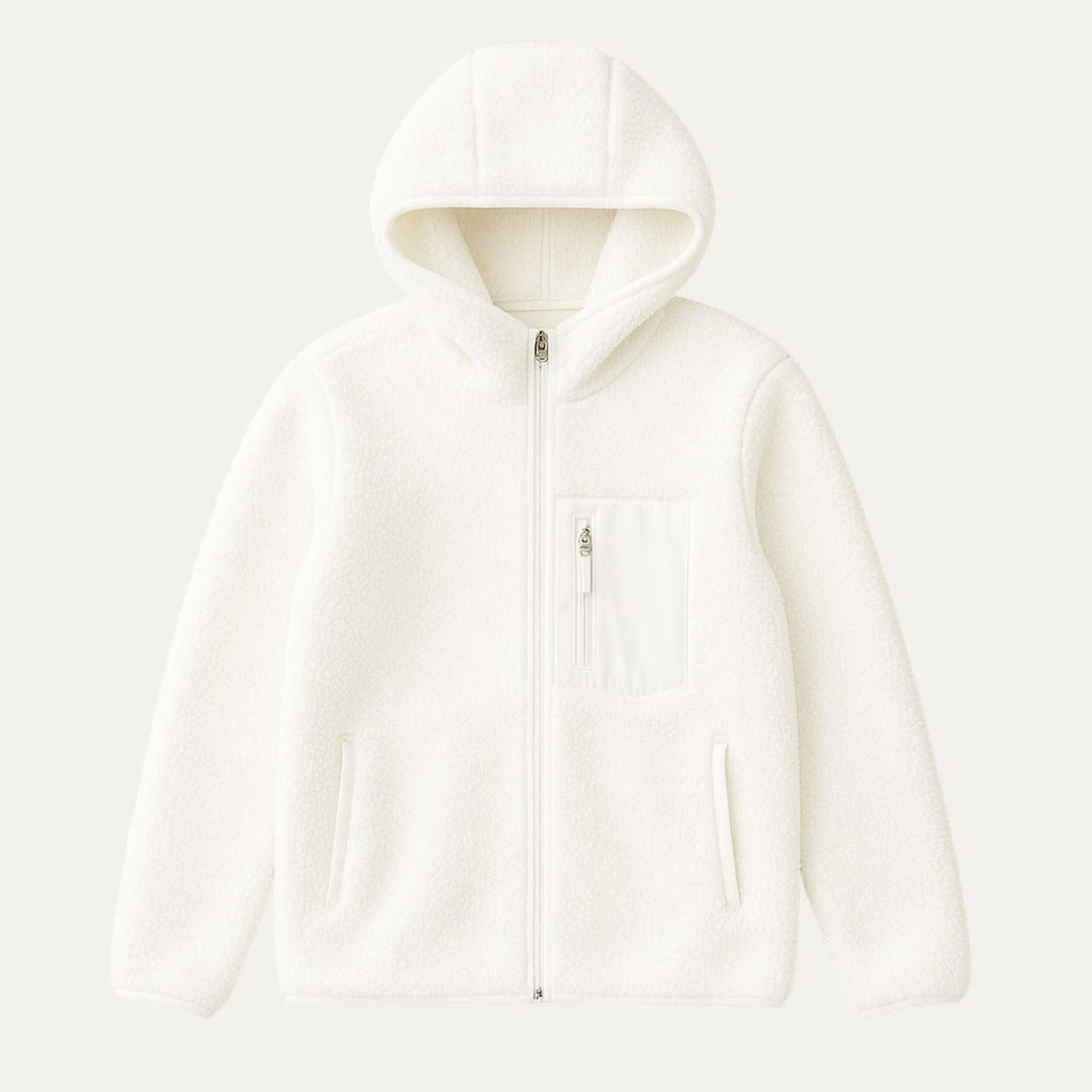 Mens Full Zip Sherpa Fleece Jacket Hooded - BritishMode