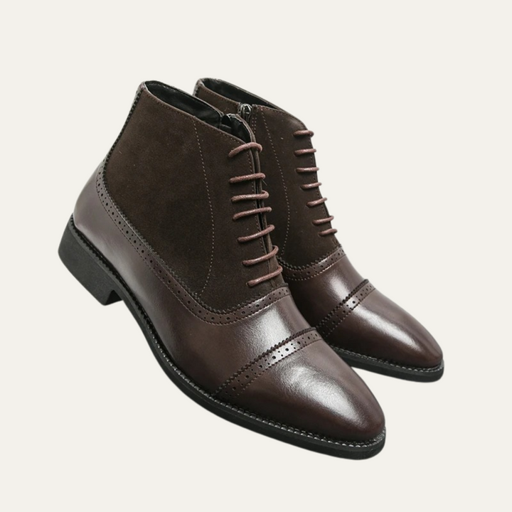Mens Formal Chelsea Leather Boots Elegant Style