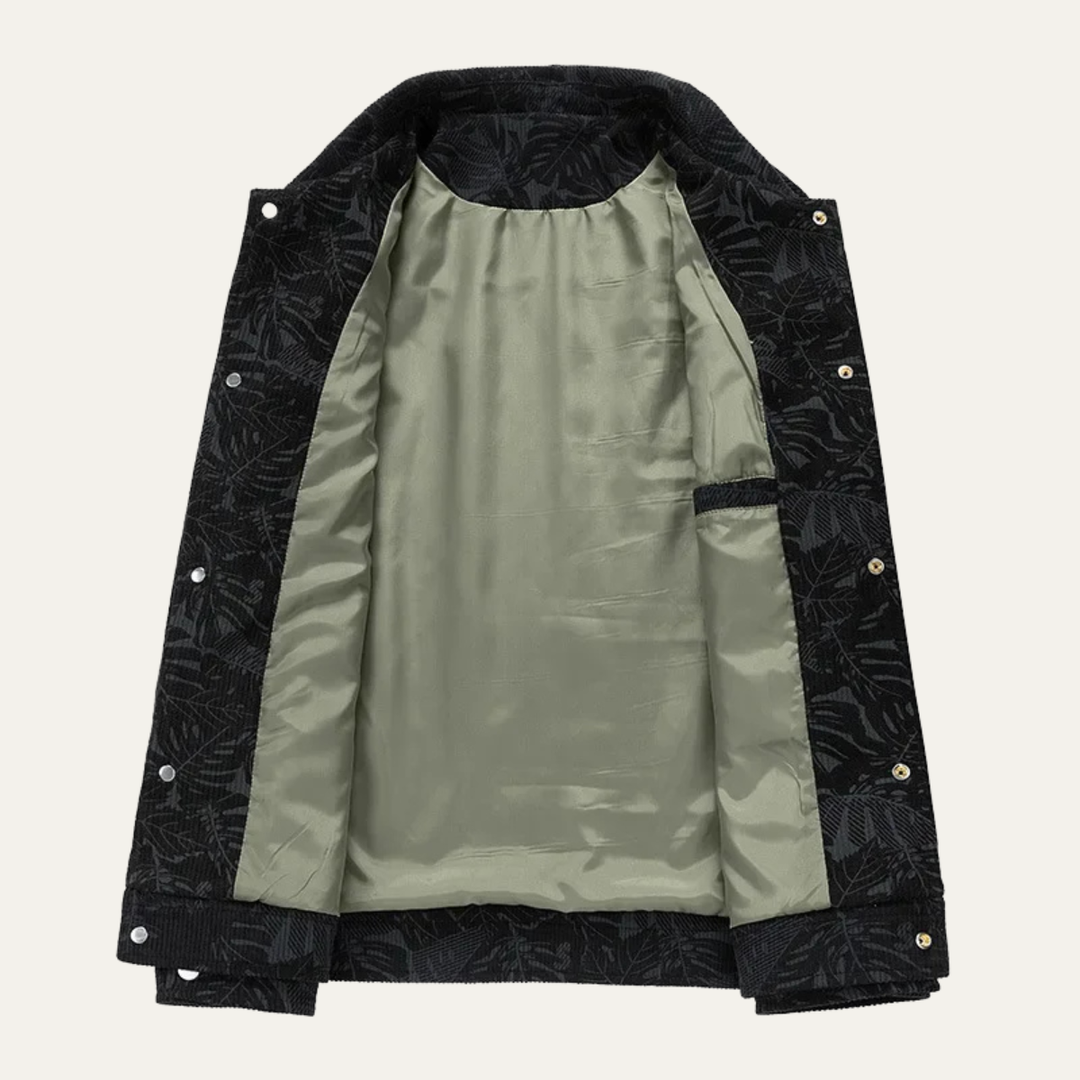Mens Quilted Cotton Jacket Casual Slim Fit