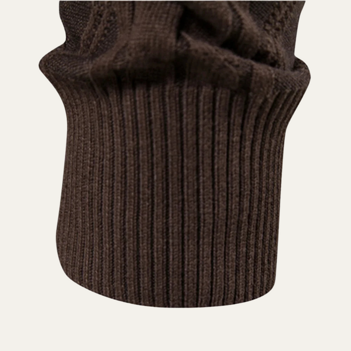 Mens Cable Knit Cardigan with Button Front
