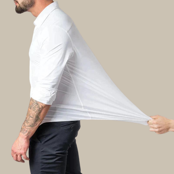 Mens Casual Shirt Stretch Fabric Regular Fit