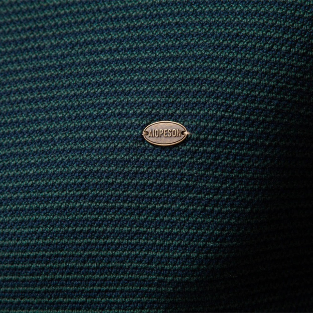 Mens Ribbed Quarter Zip Sweater Stand Collar Textured