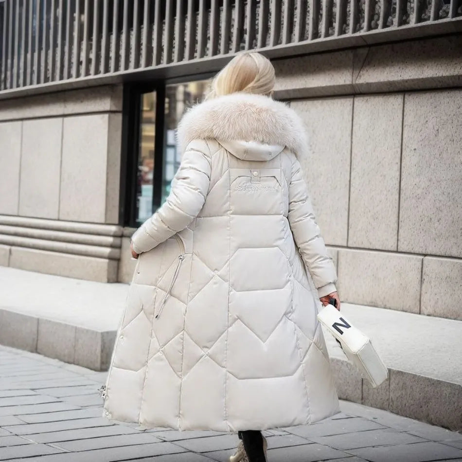 Womens Winter Coat Wool Blend Relaxed Fit