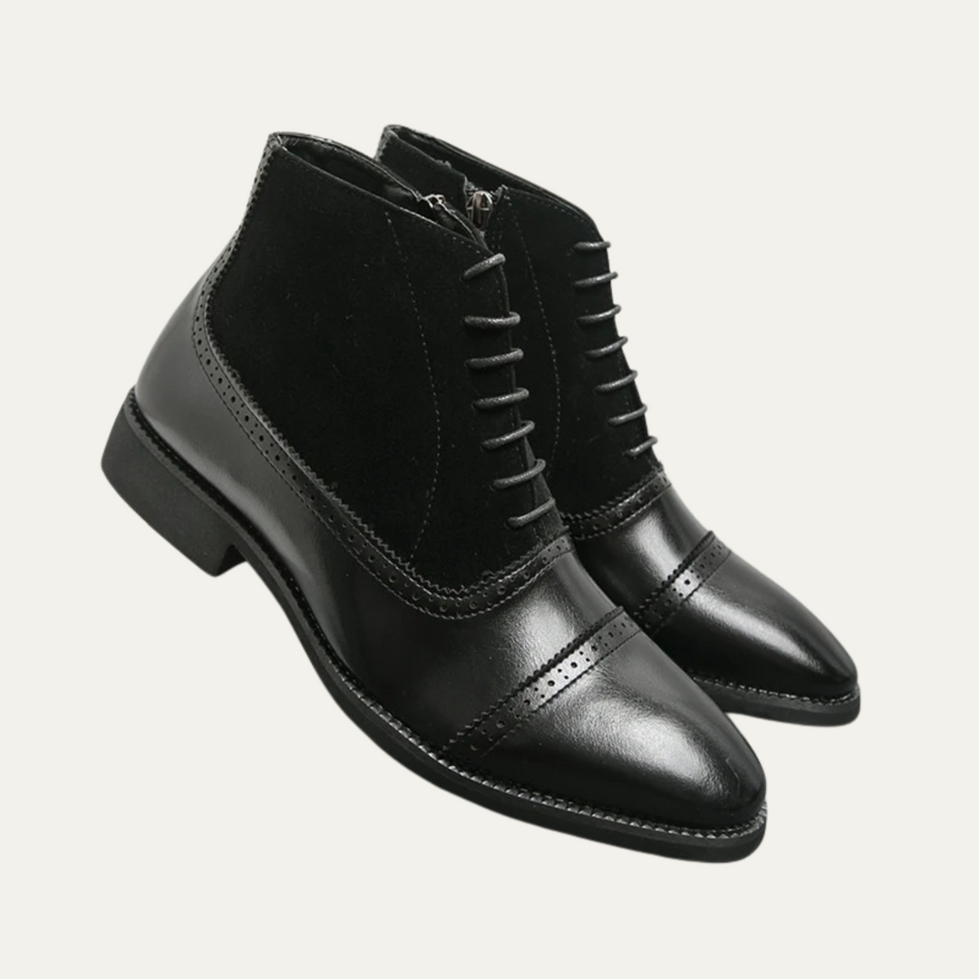 Mens Formal Chelsea Leather Boots Elegant Style