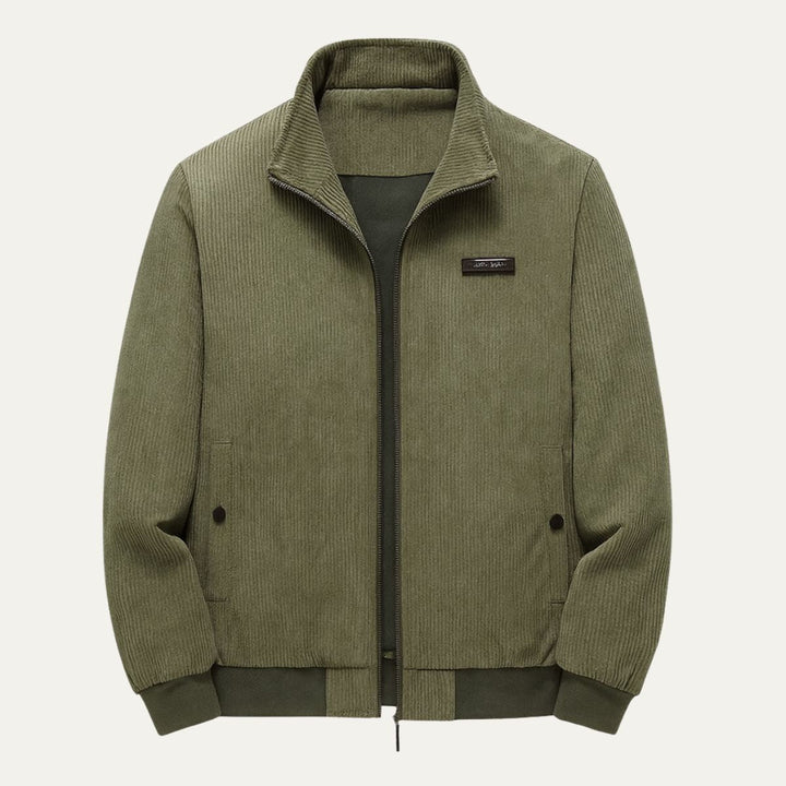Mens Corduroy Jacket Fleece Lined Modern Fit - BritishMode