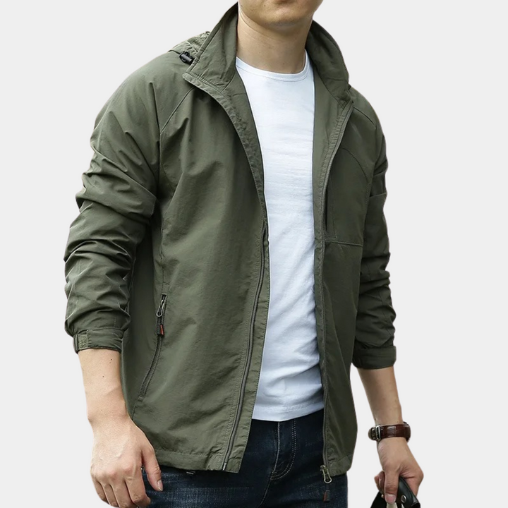 Mens Cargo Jacket Slim Fit Lightweight Summer - BritishMode
