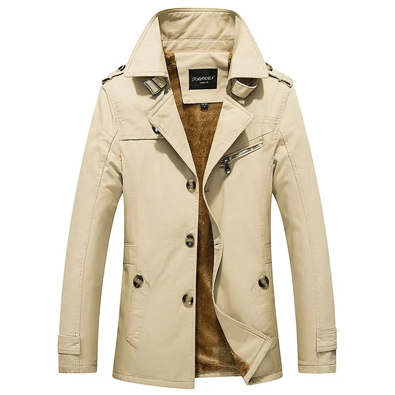 Mens Padded Jacket Warm Insulated Fit - BritishMode