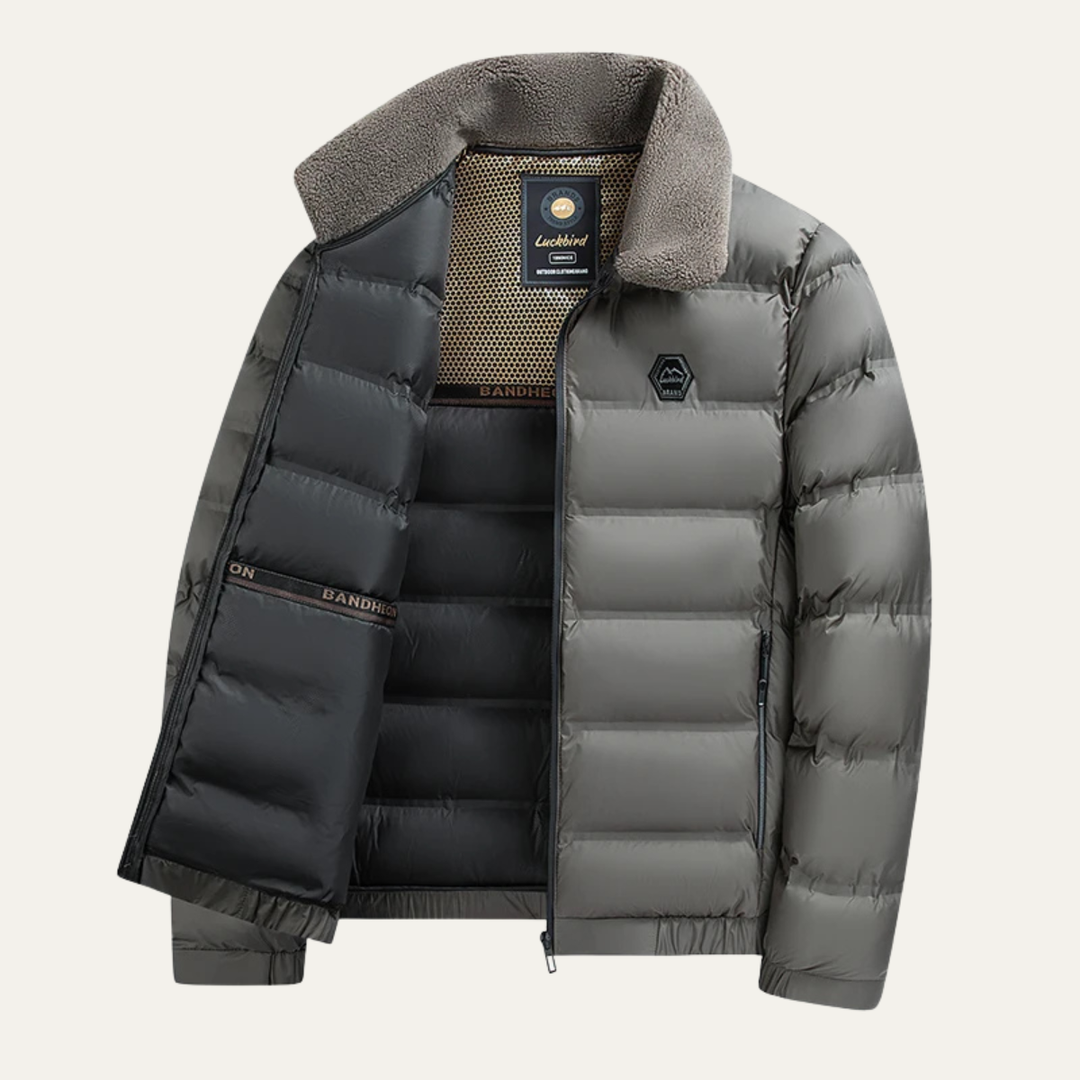 Mens Quilted Puffer Jacket with Graphene Heated Technology