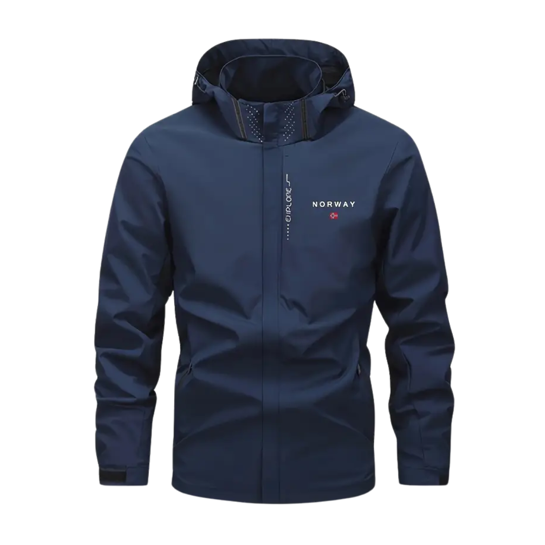 Mens Outdoor Jacket Lightweight Breathable Removable Hood - BritishMode