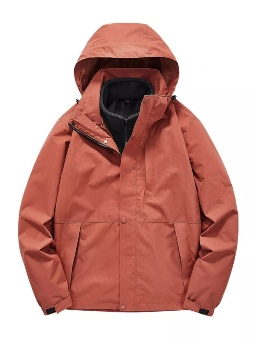 Mens Fleece Hoodie Jacket Loose Fit - BritishMode