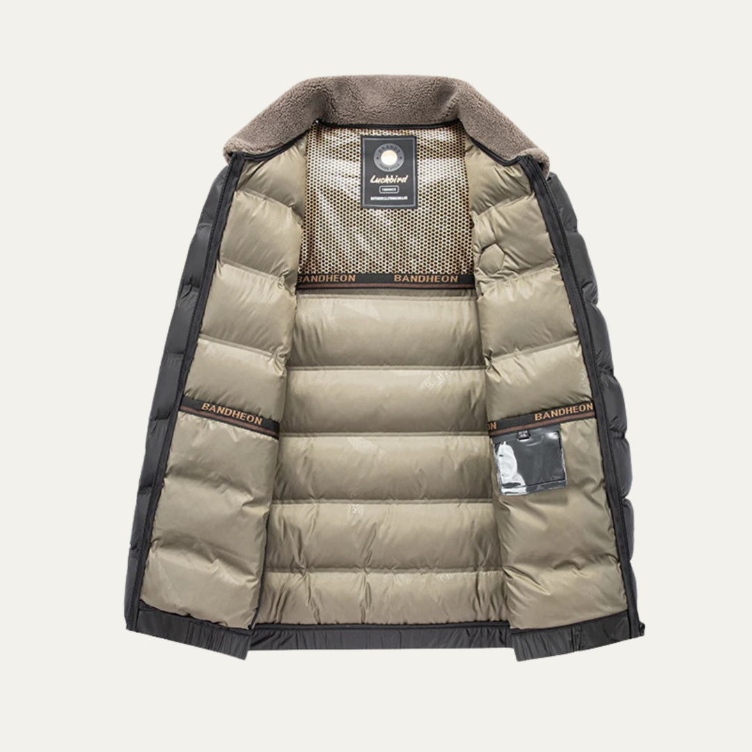 Mens Quilted Puffer Jacket with Graphene Heated Technology