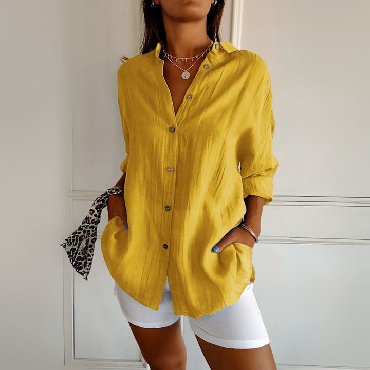 Womens Button-Up Shirt Classic Fit
