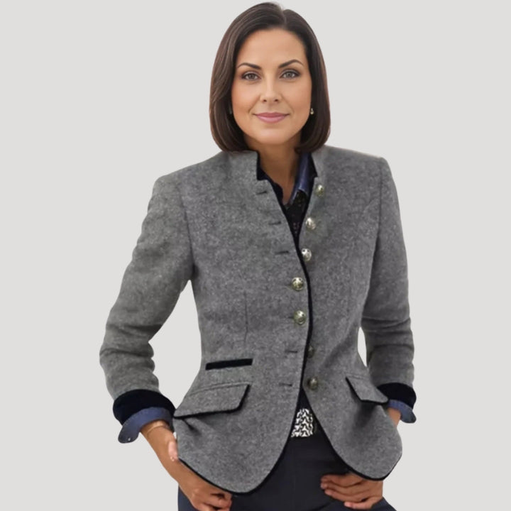 Womens Blazer Tweed Classic Fit