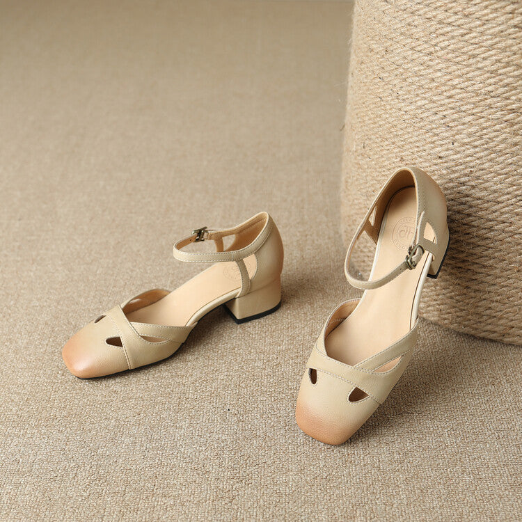 Womens Genuine Leather Sandals Comfortable Fit