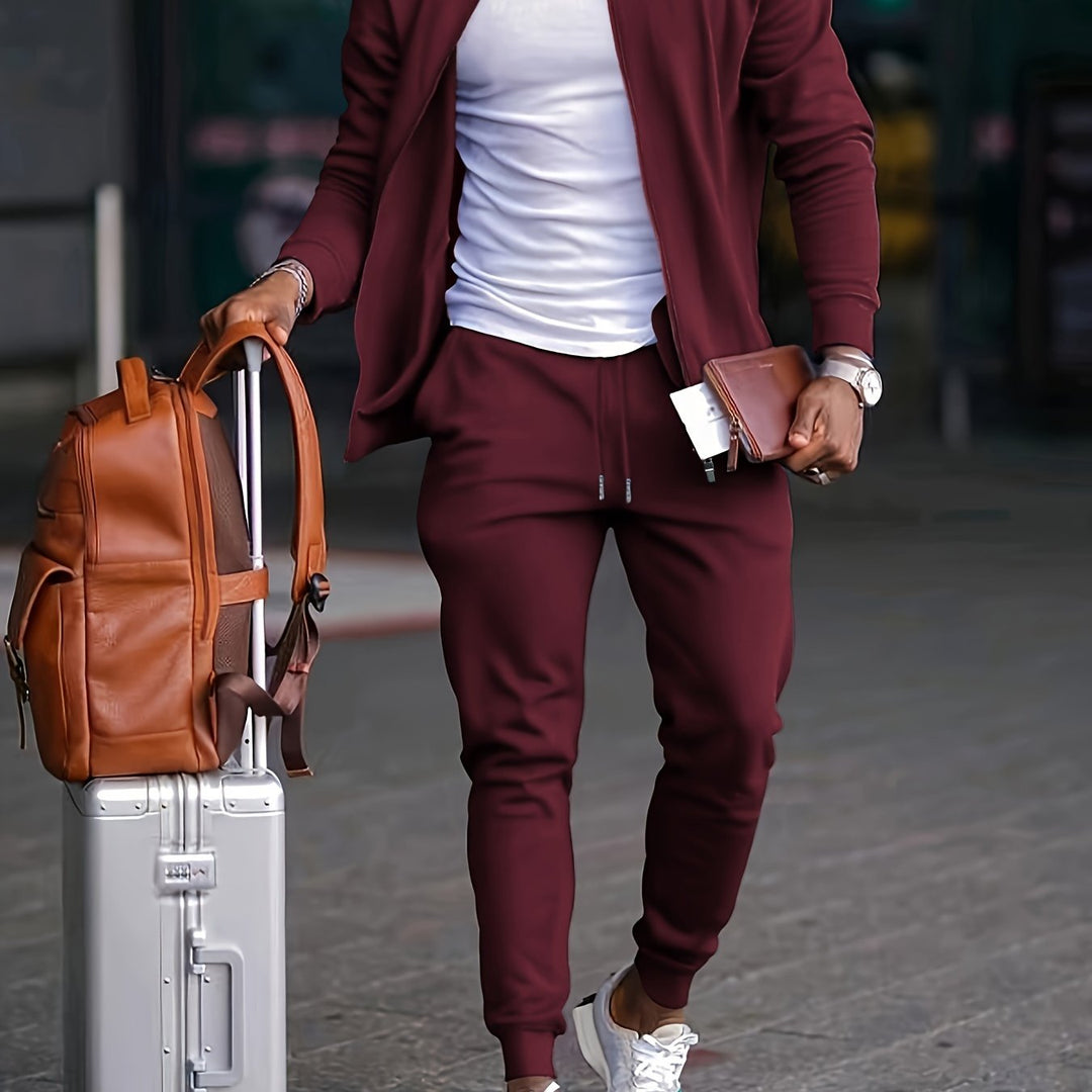 Mens Suit Set Classic Fit Tailored Style