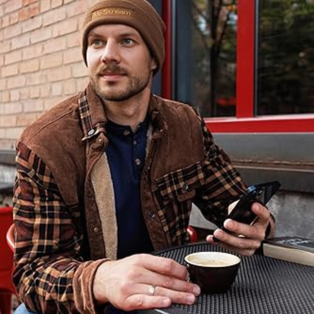 Mens Outdoor Flannel Shirt Jacket Sherpa Lined
