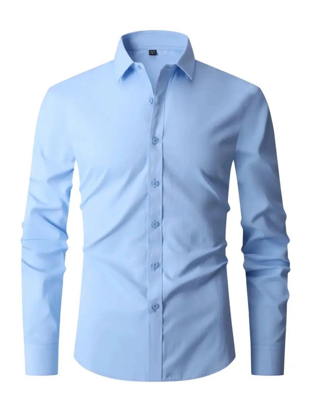 Mens Formal Long Sleeve Shirt Classic Fit - BritishMode