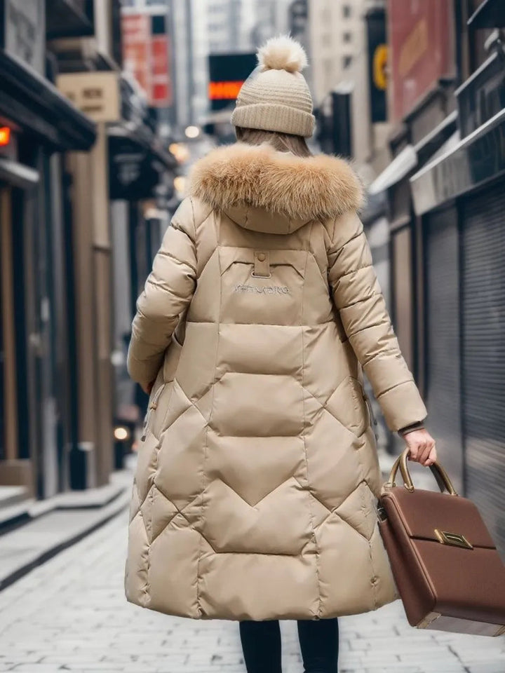 Womens Winter Coat Wool Blend Relaxed Fit
