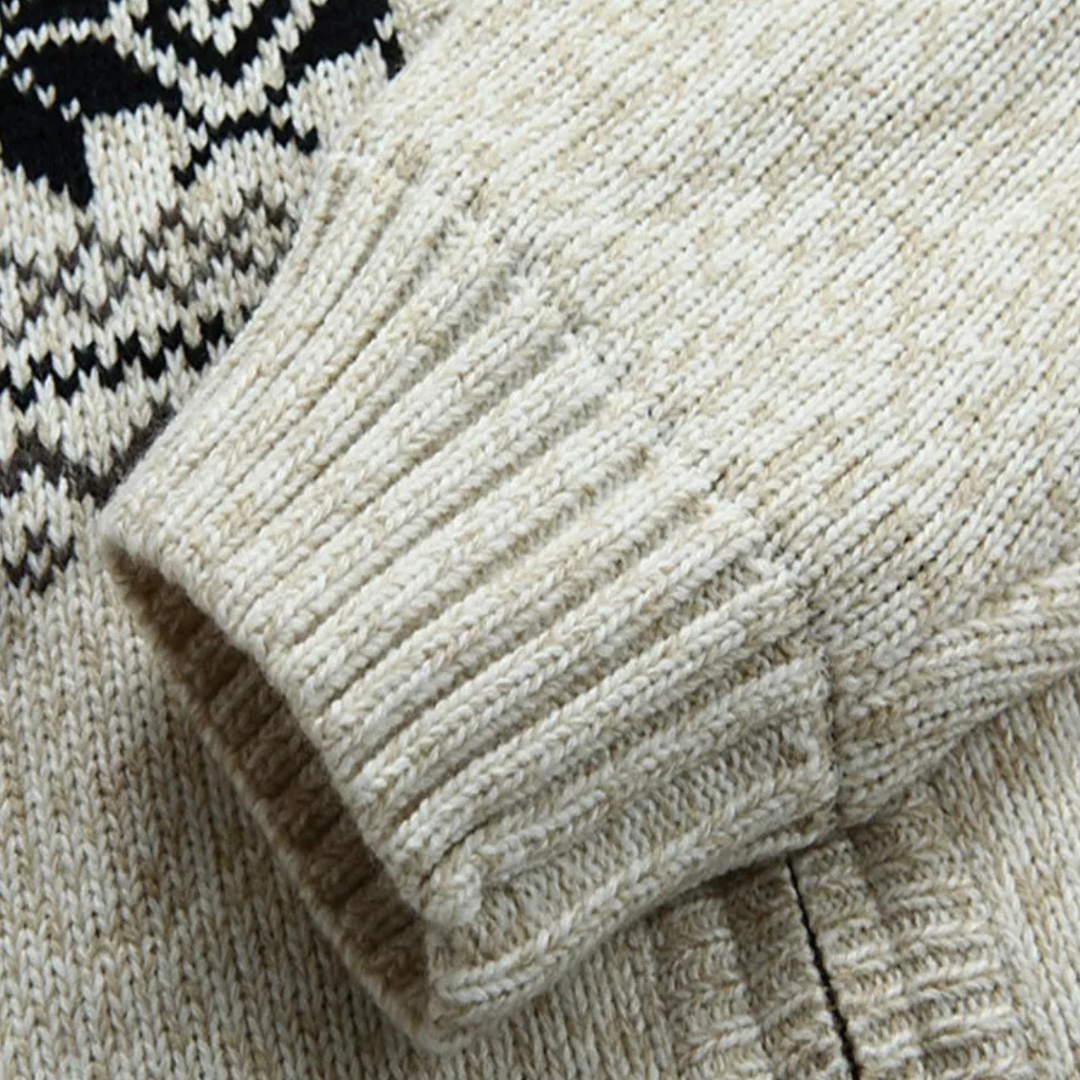 Mens Hooded Cardigan Sherpa Lined Zip Front