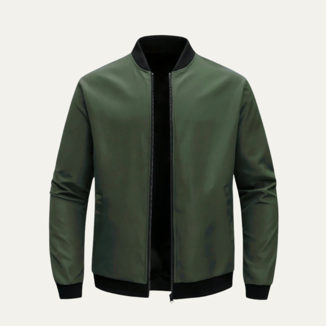 Mens Bomber Jacket Lightweight Smooth Shell