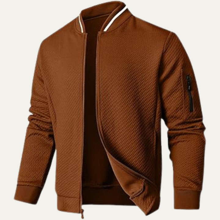 Mens Lightweight Bomber Jacket Casual Zip-Up