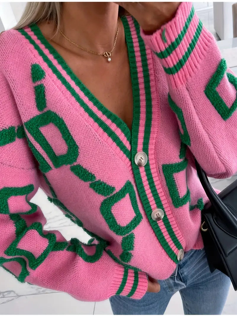 Womens Open Front V-Neck Sweater Cardigan - BritishMode