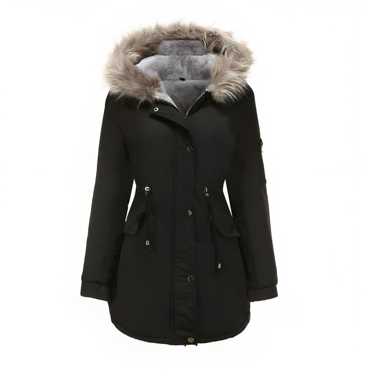 Womens Waterproof Parka Jacket Warm Insulated