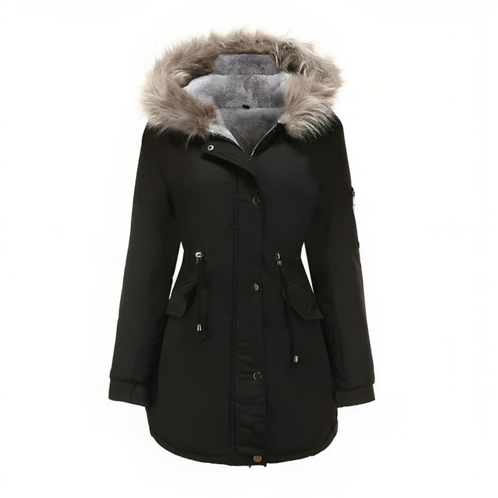 Womens Waterproof Parka Jacket Warm Insulated