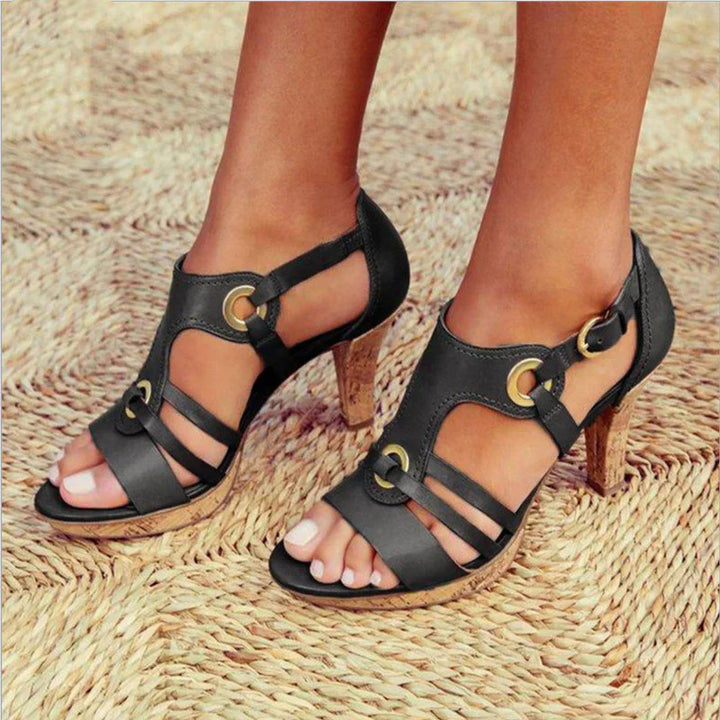 Womens High Heels with Ankle Strap Elegant Style