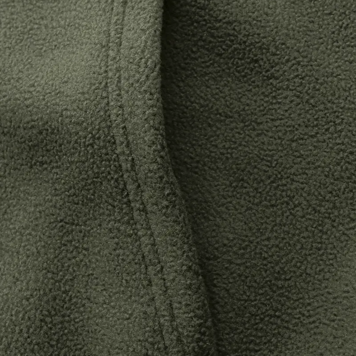 Mens Fleece Jacket with Hood and Zip Front