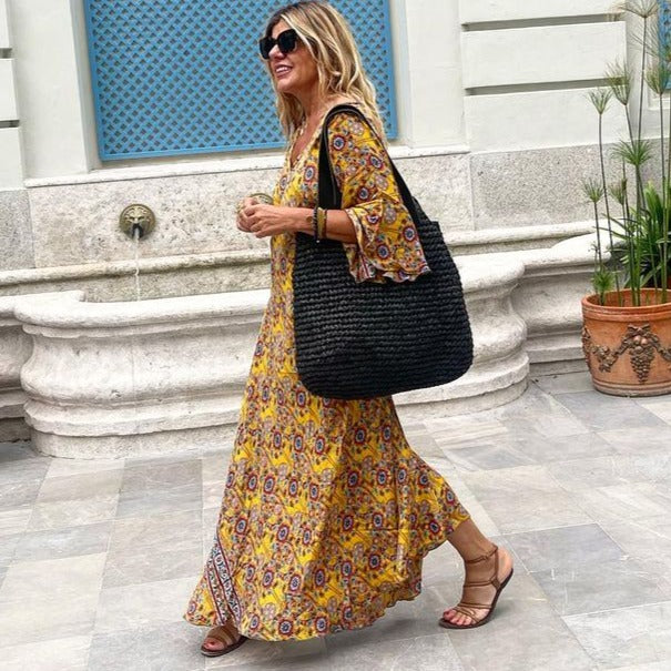 Womens Long Sleeve Sundress Comfortable Casual Fit - BritishMode