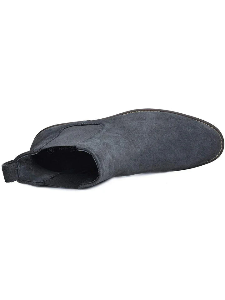 Unisex Chelsea Boots Suede Slip-On
