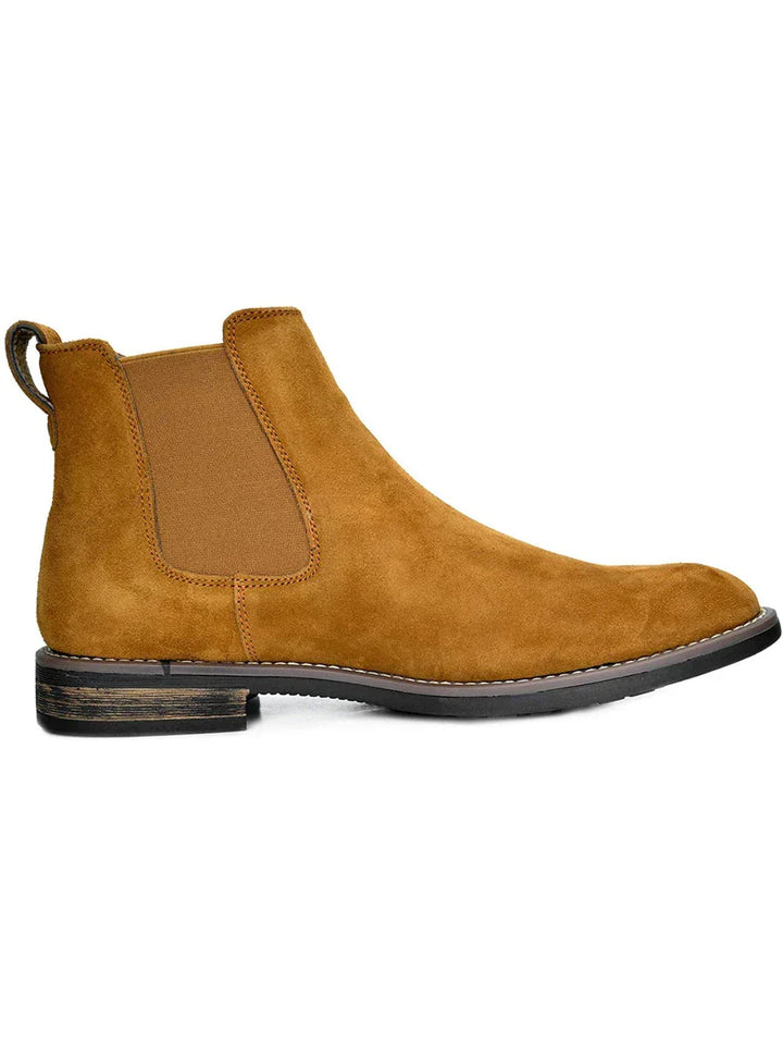 Unisex Chelsea Boots Suede Slip-On